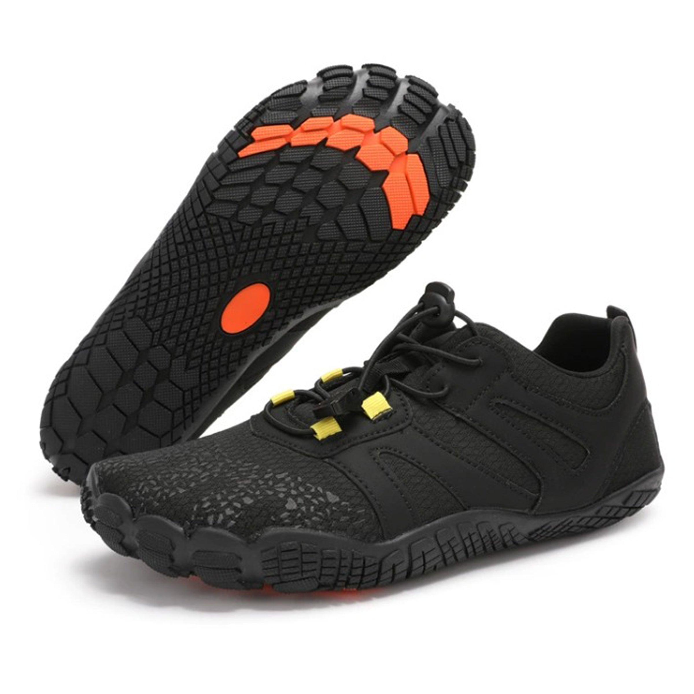 Men's Minimalist Black Barefoot / Gym Shoes – Wide Toe box, Lightweight, Flexible & Zero-Drop