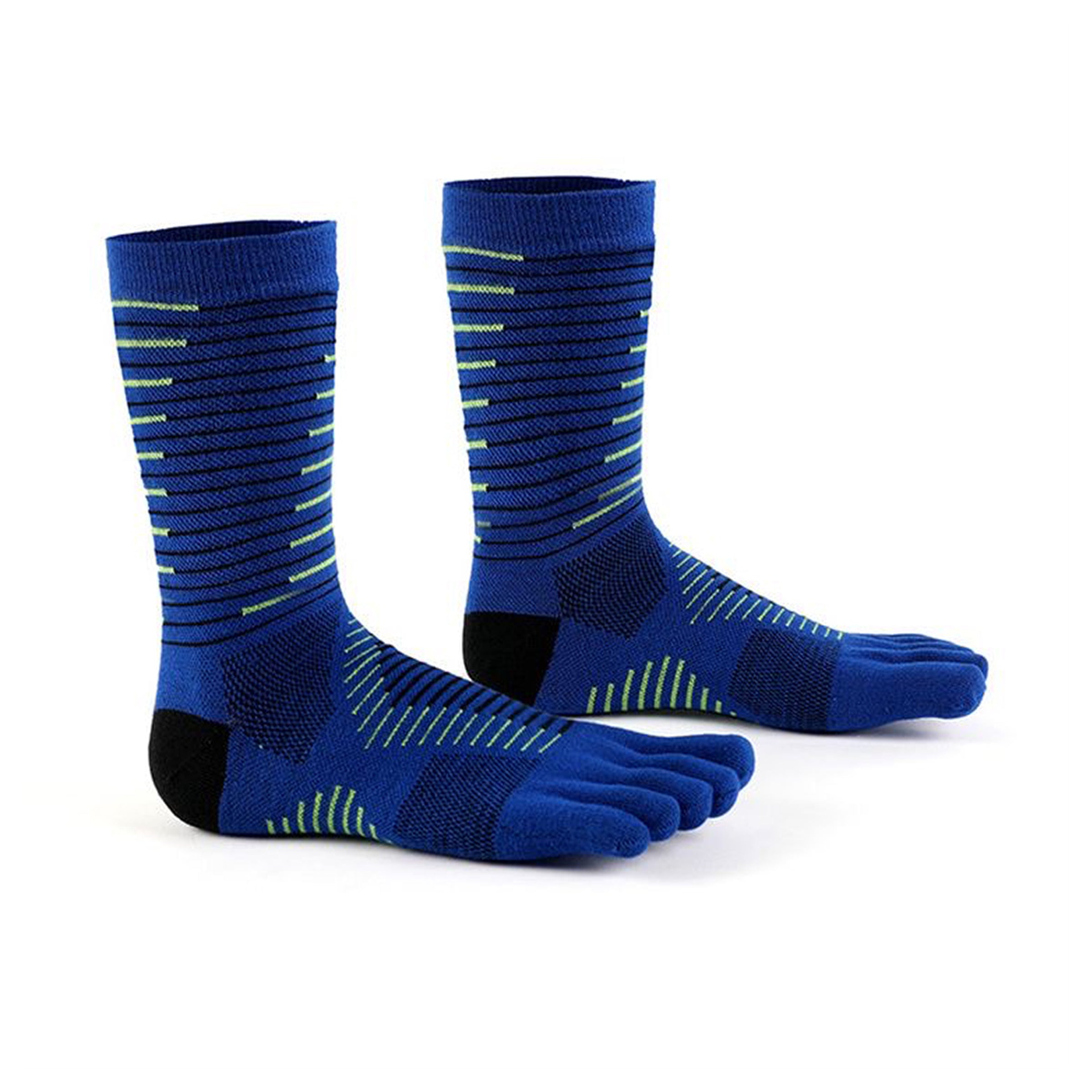 Men's Lightweight Crew Length Toe Socks – Blister-free, Moisture-Wicking
