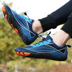 Women's Minimalist Dark Blue Geometric Barefoot / Gym Shoes – Lightweight, Flexible & Zero-Drop
