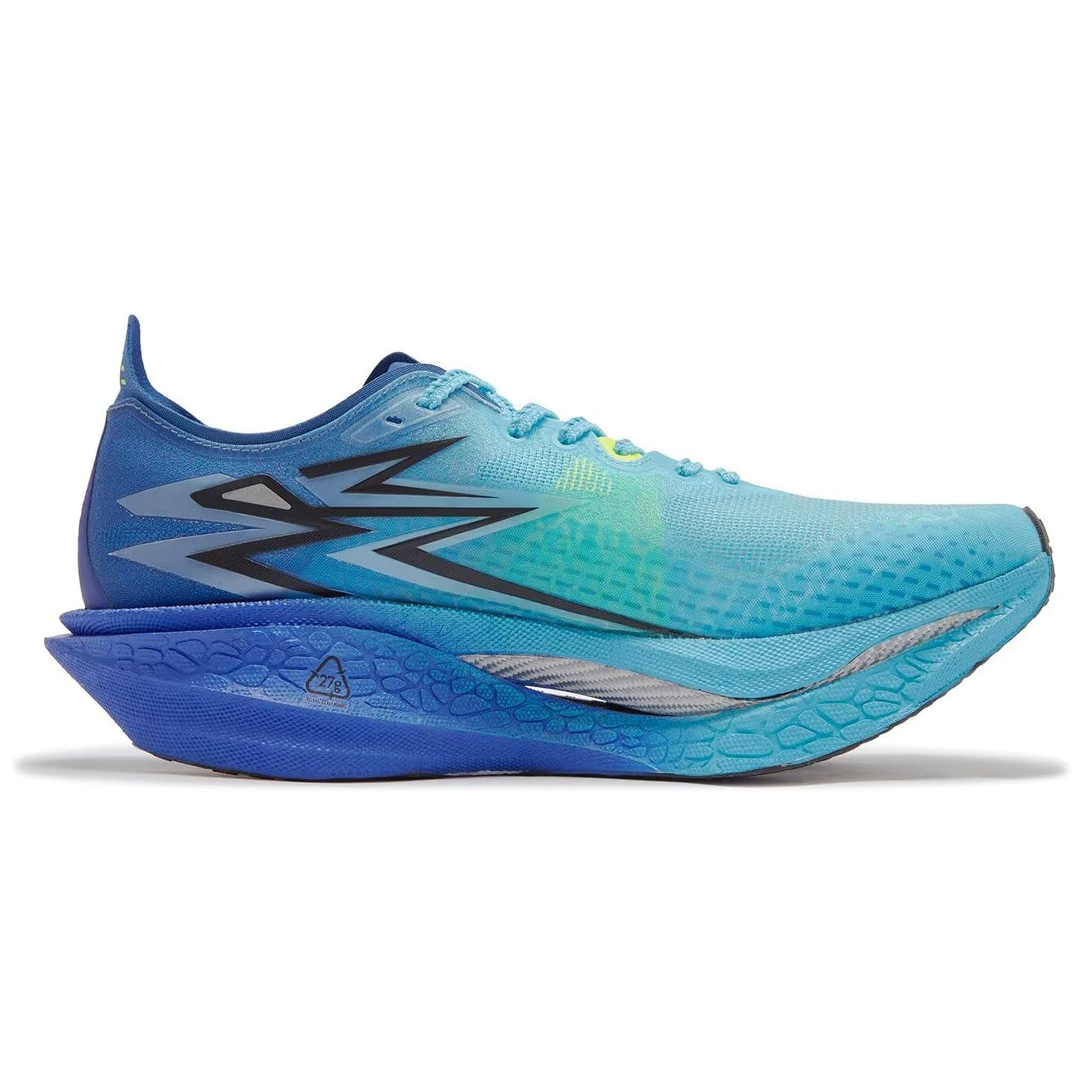 Blue Carbon Plated Road Running Shoes - From 5Km to Full Marathon shoes (361 Flame 4)