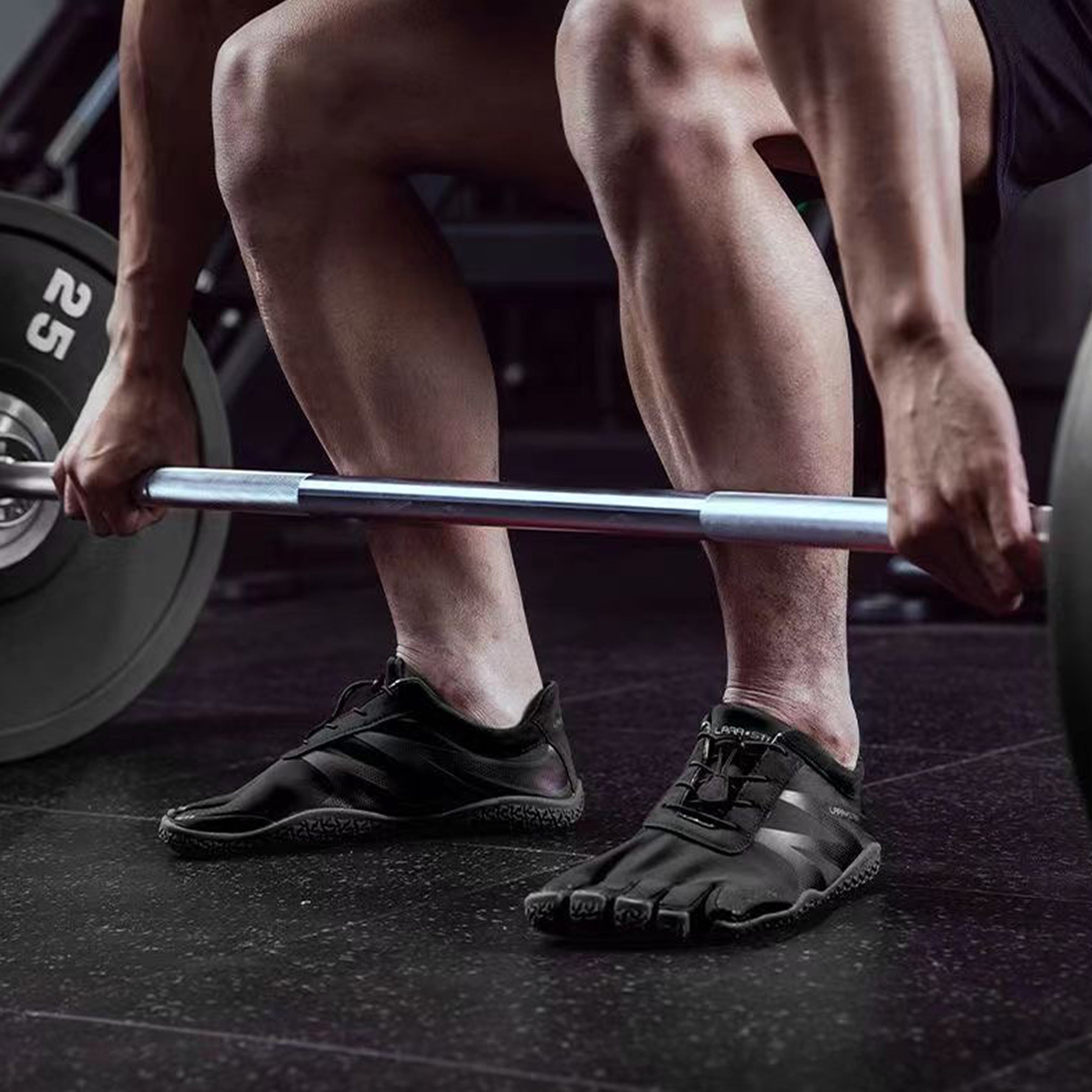 Five Finger Shoes - Black Color, Separate Toe Shoes for Barefoot Feel, Grip & Natural Movement