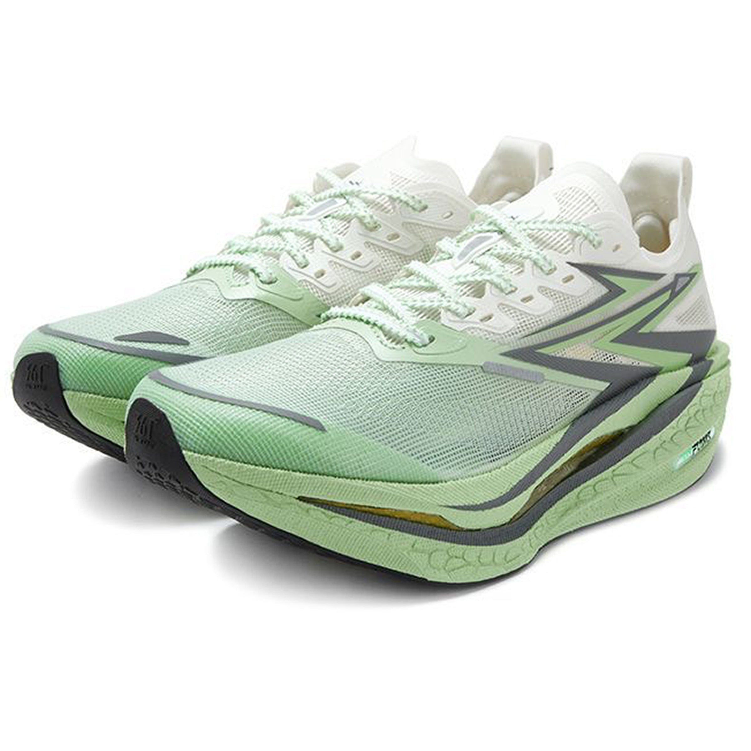Green Earth Color Carbon Plated Road Running Shoes - From 5Km to Full Marathon shoes (361 Flame 4.5)