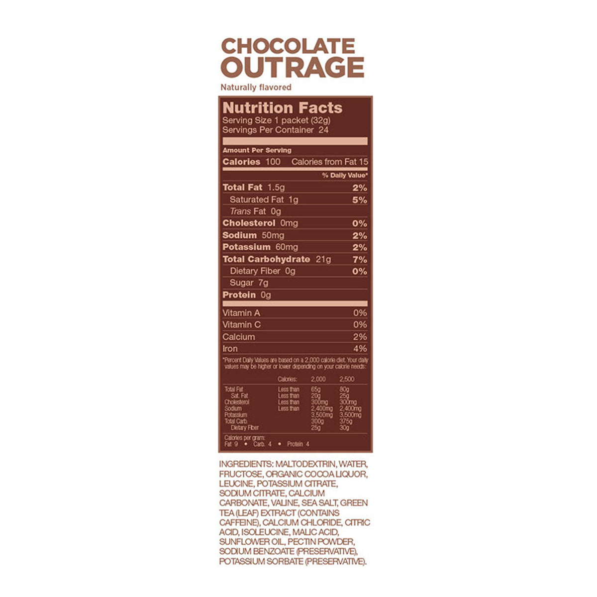 GU Energy Gel – Chocolate Outrage Flavor - Fast Energy for Endurance Sports