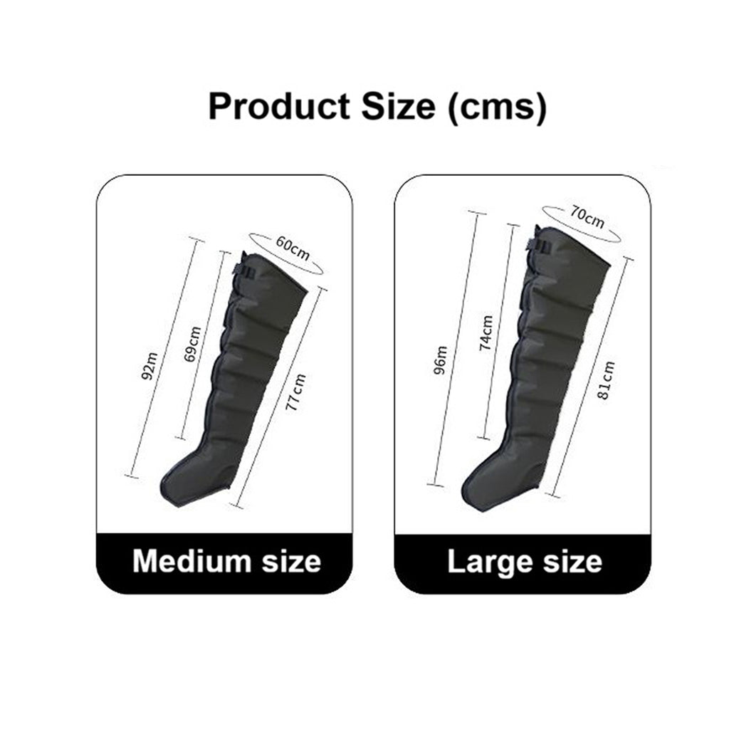 Air Compression 6 Chamber Leg Massager with Handheld Controller for Muscle Recovery & Blood Circulation