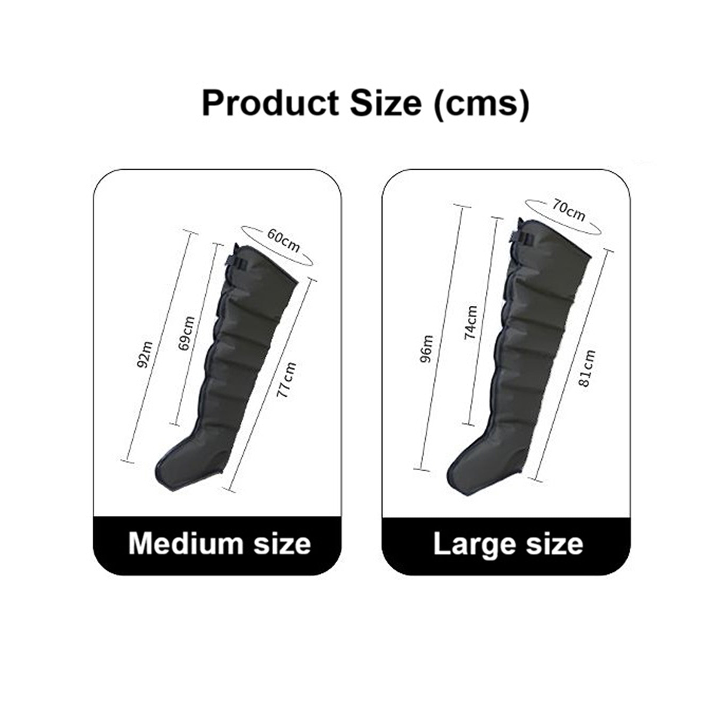 Air Compression 6 Chamber Leg Massager with Handheld Controller for Muscle Recovery & Blood Circulation
