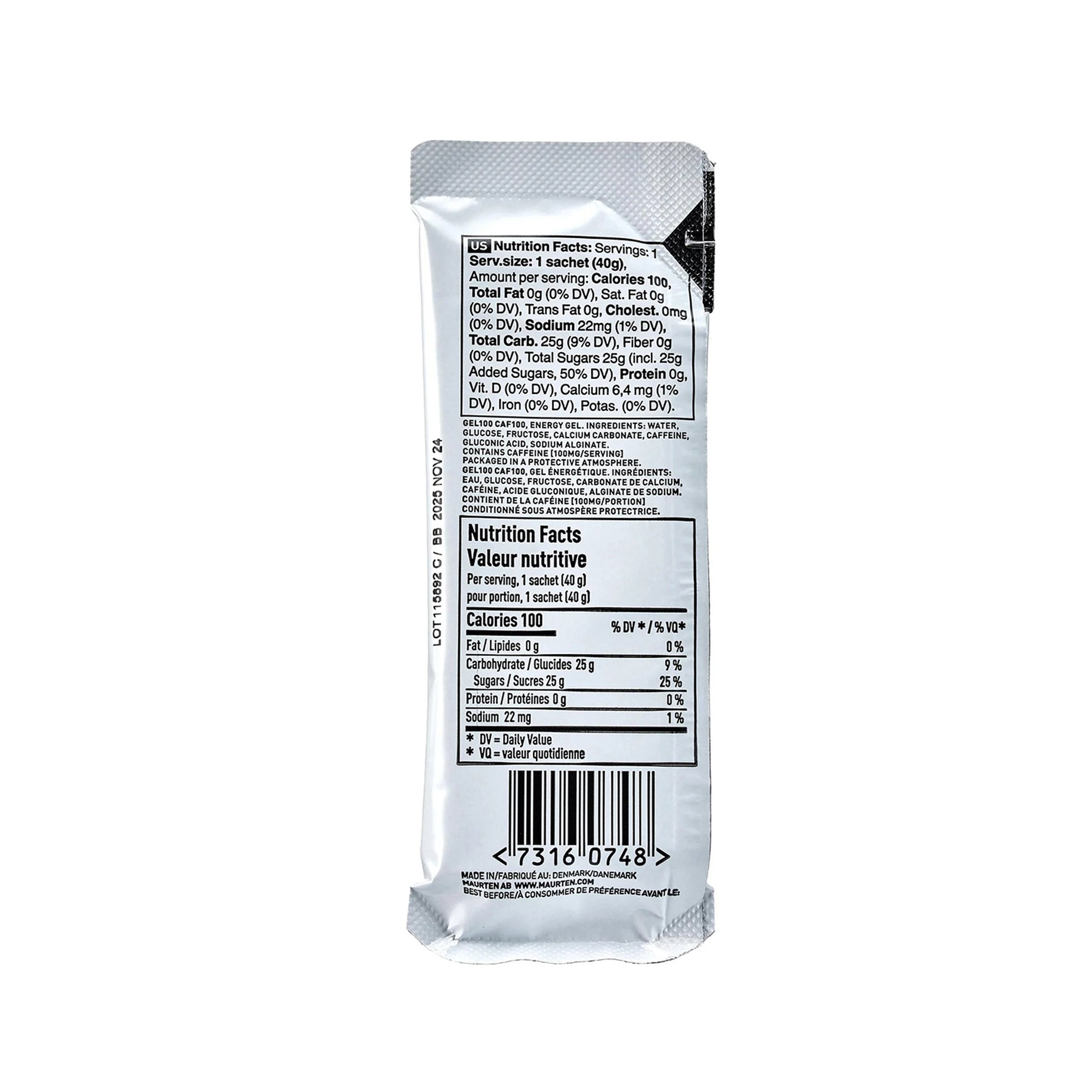 Maurten Gel 100 Caf 100 – Hydrogel Energy with Caffeine for High-Intensity Endurance