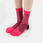 Women's Lightweight Crew Length Toe Socks – Blister-free, Moisture-Wicking