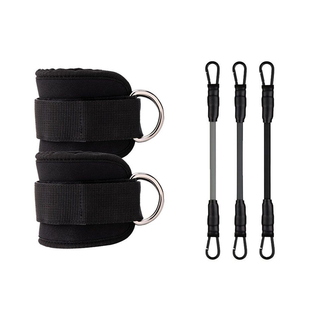 Ankle Strap Resistance Band Set for Glutes & Legs (Adjustable – Multi Resistance Kit)