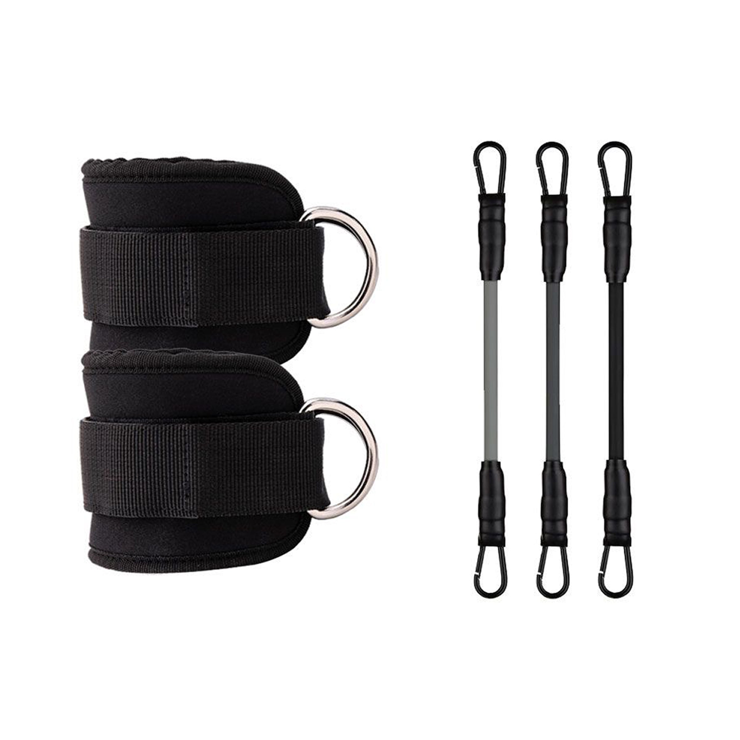 Ankle Strap Resistance Band Set for Glutes & Legs (Adjustable – Multi Resistance Kit)