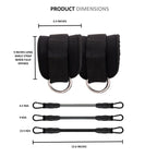 Ankle Strap Resistance Band Set for Glutes & Legs (Adjustable – Multi Resistance Kit)