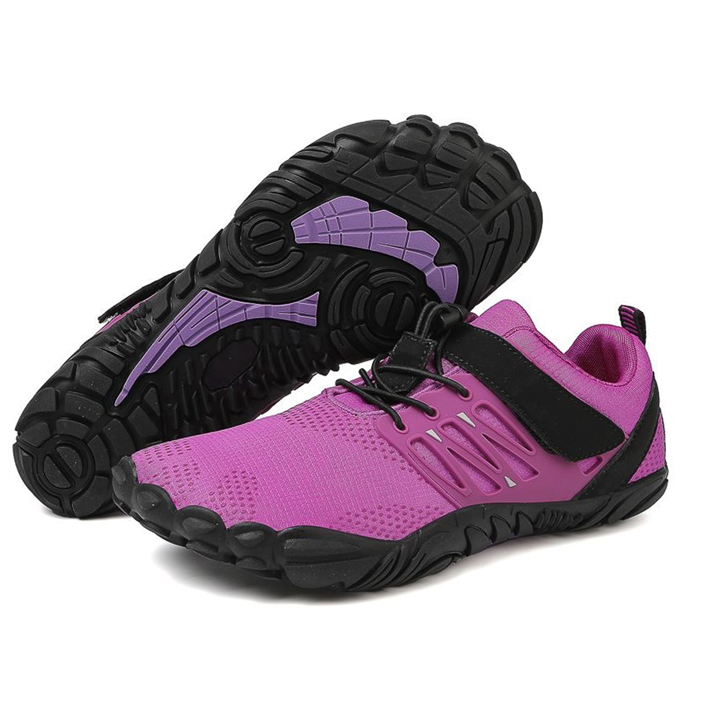 Women's Purple Barefoot Shoes - Wide Toe box, Ankle Cushioning, Lightweight, Flexible & Zero-Drop