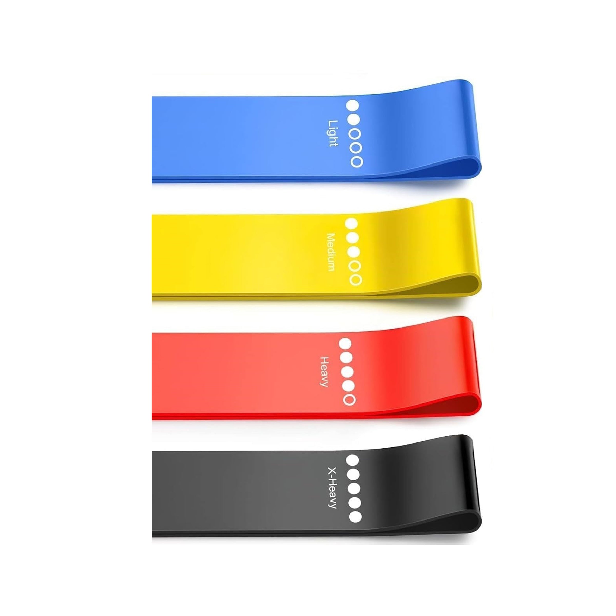 Latex Resistance Bands Mini Loop Set (Pack of 4) for Strength & Mobility