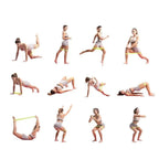 Latex Resistance Bands Mini Loop Set (Pack of 4) for Strength & Mobility