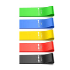 Latex Resistance Bands Mini Loop Set (Pack of 5) for Strength & Mobility