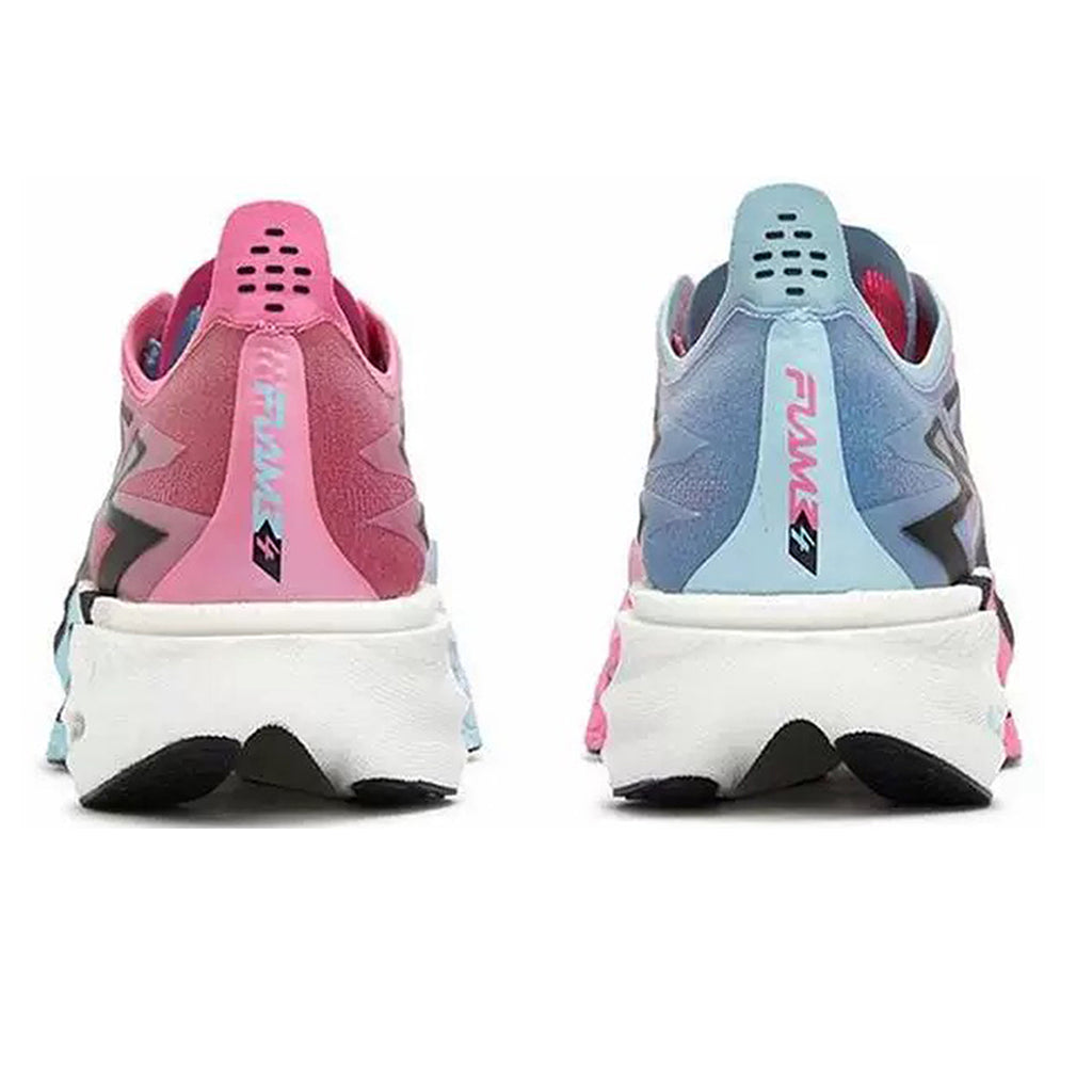 Dual Color Pink & Blue - Carbon Plated Road Running Shoes - From 5Km to Full Marathon shoes (361 Flame 4)