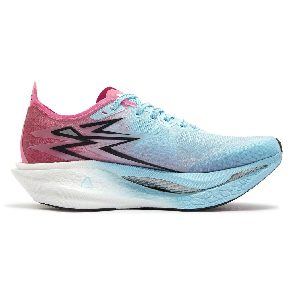 Dual Color Pink & Blue - Carbon Plated Road Running Shoes - From 5Km to Full Marathon shoes (361 Flame 4)