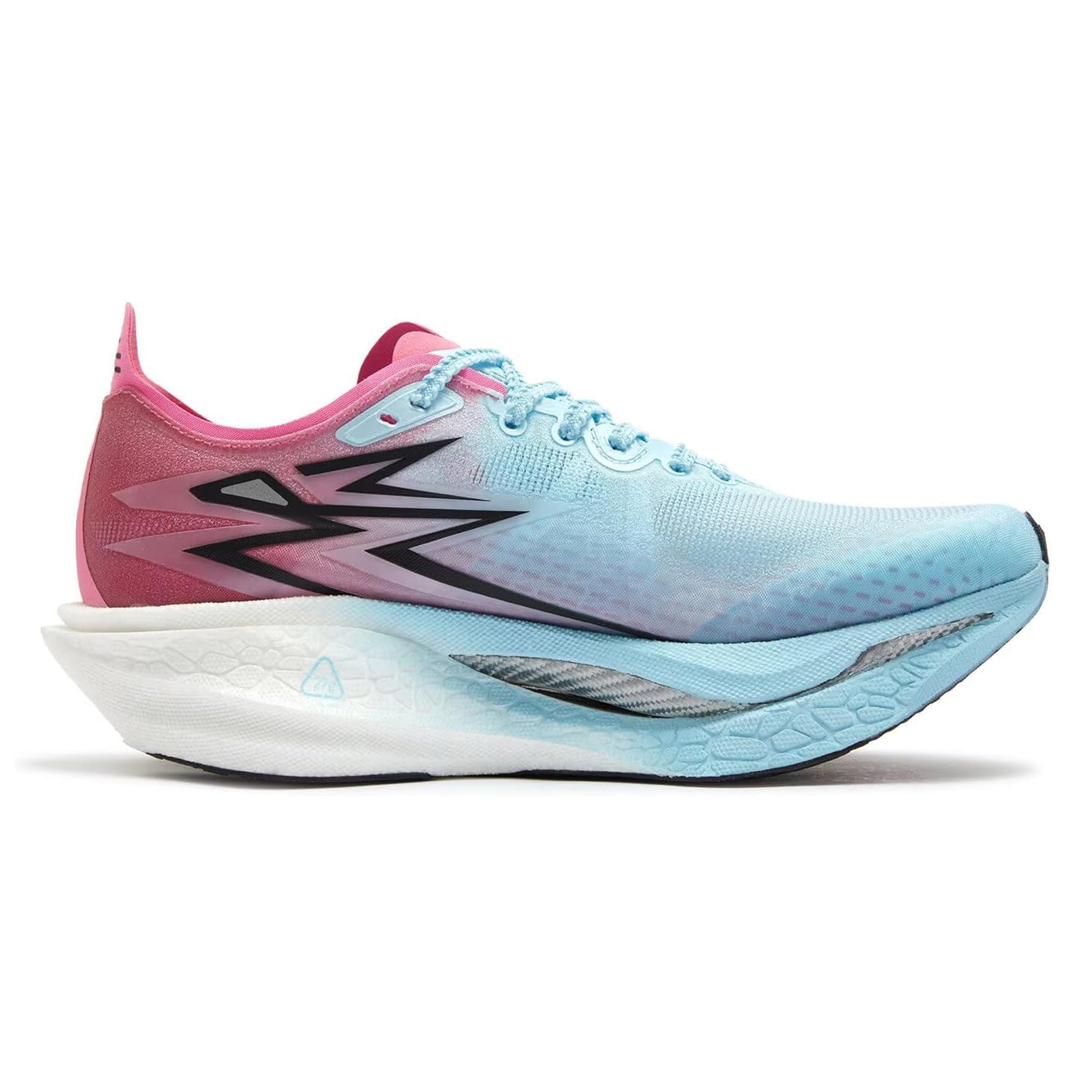 Dual Color Pink & Blue - Carbon Plated Road Running Shoes - From 5Km to Full Marathon shoes (361 Flame 4)