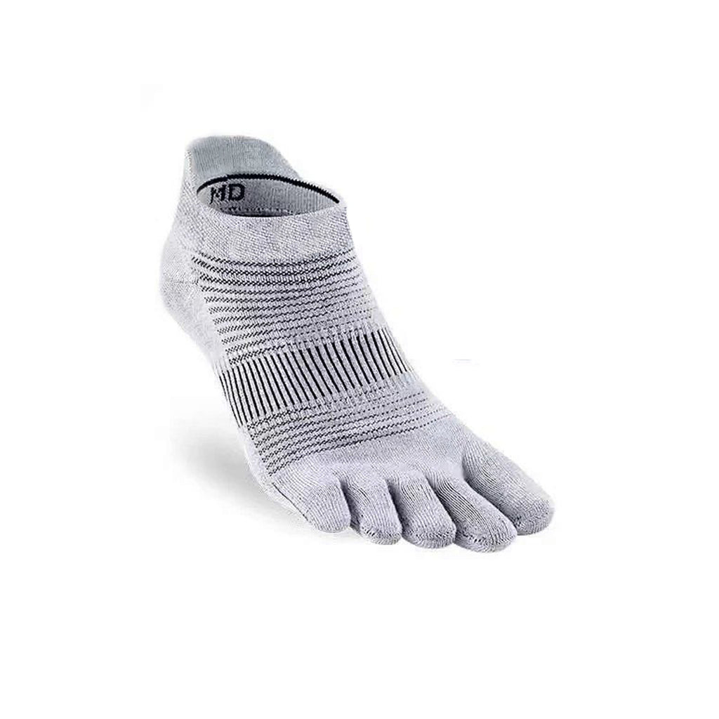 Men's Lightweight Ankle Length - Smoke White Color Toe Socks – Blister-free, Moisture-Wicking