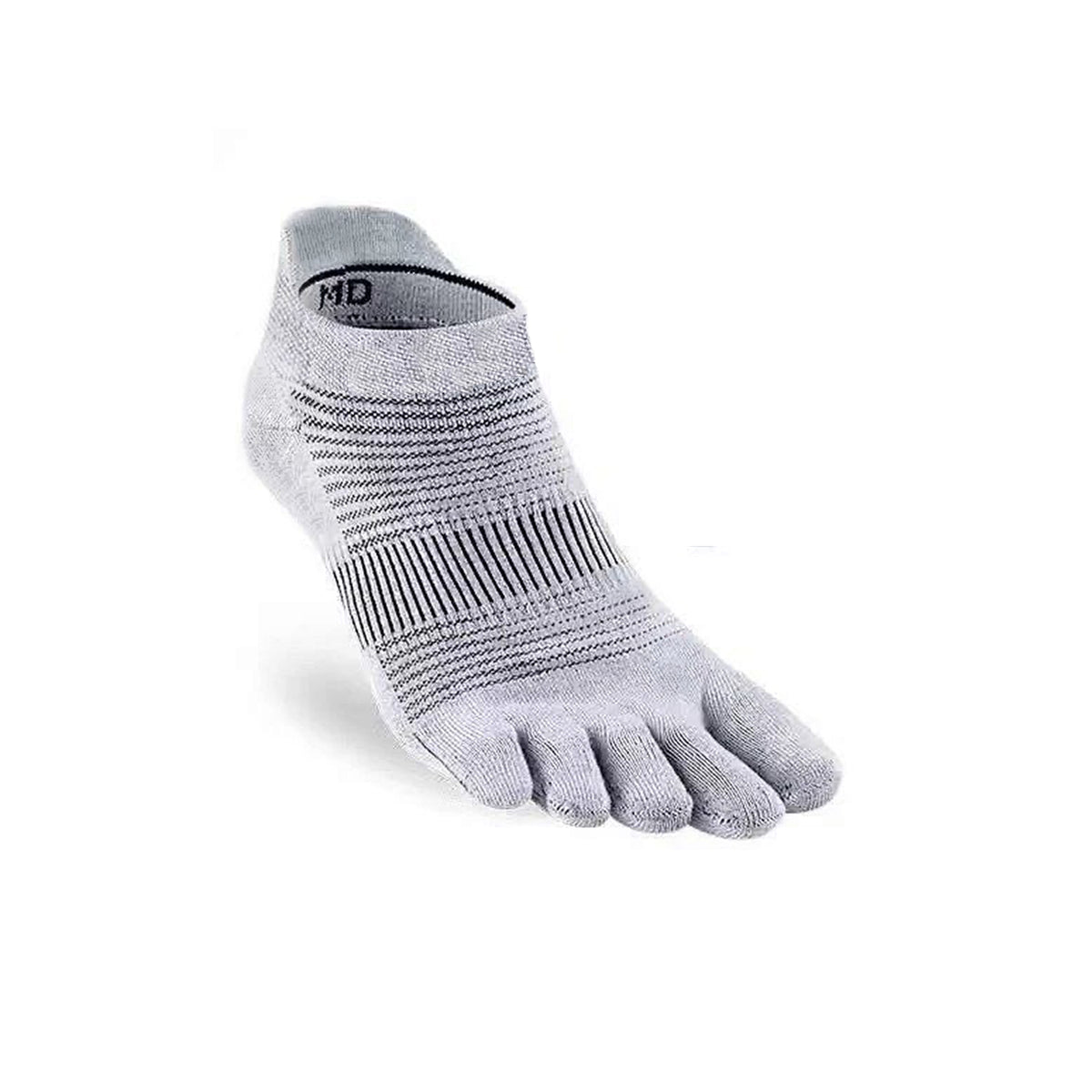 Men's Lightweight Ankle Length - Smoke White Color Toe Socks – Blister-free, Moisture-Wicking