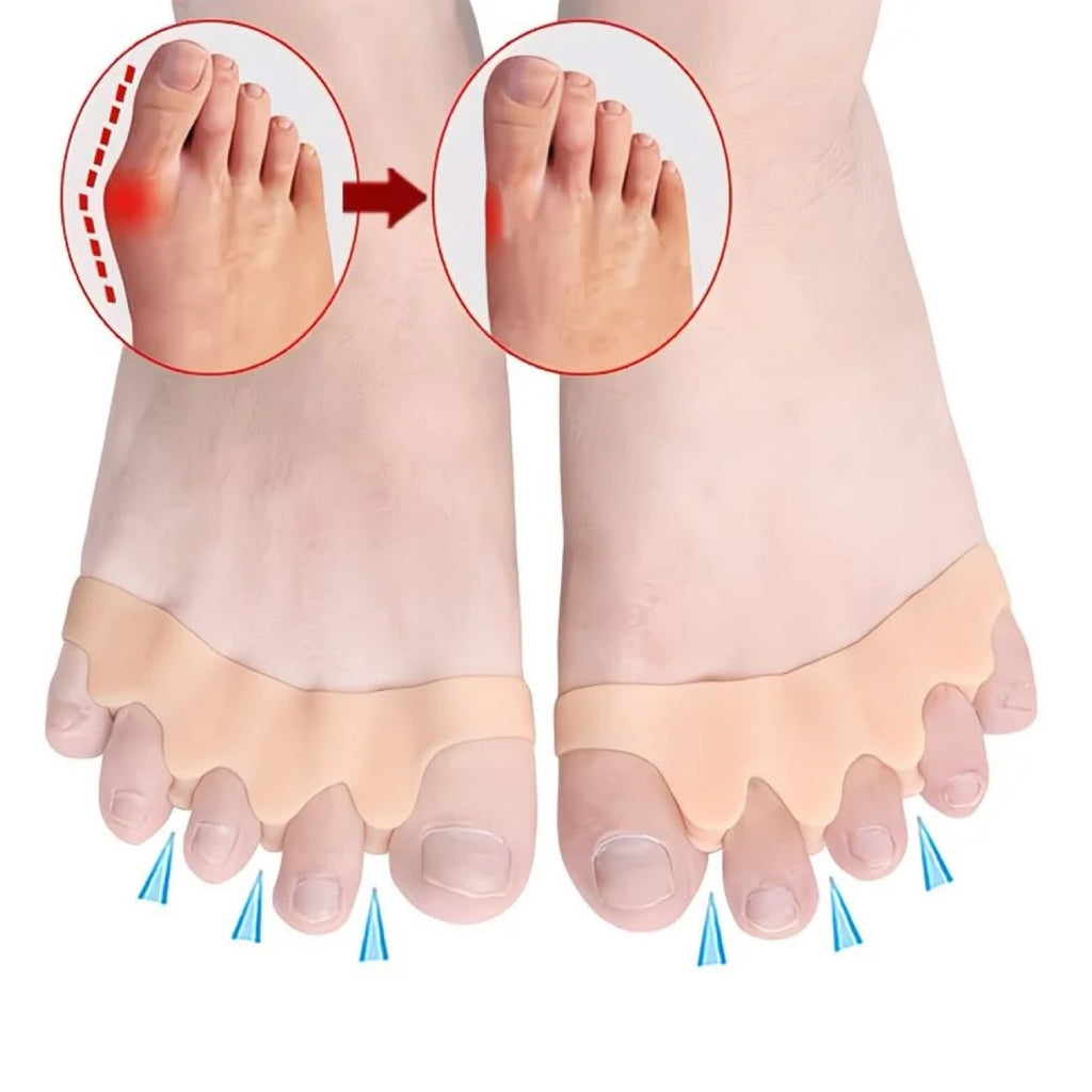 Toe Separators for Bunion Relief & Toe Alignment (Gel, Unisex)