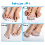 Toe Separators for Bunion Relief & Toe Alignment (Gel, Unisex)