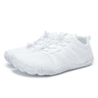 Men's Minimalist White Barefoot / Gym Shoes – Wide Toe box, Lightweight, Flexible & Zero-Drop