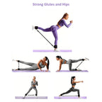 Ankle Strap Resistance Band Set for Glutes & Legs (Adjustable – Multi Resistance Kit)